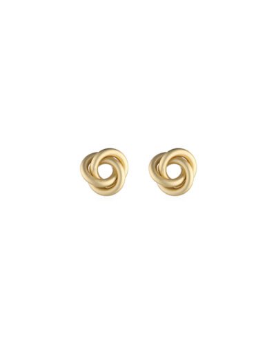 Silver 925 Pin Earrings TRIPLE KNOT