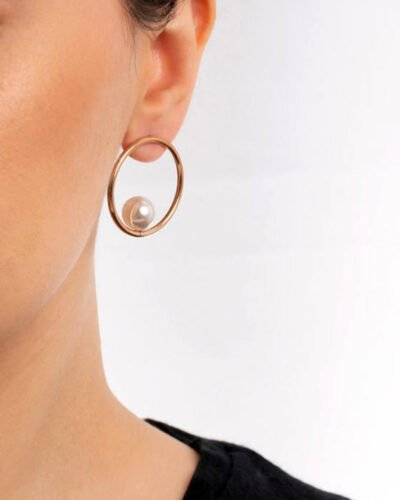 Stainless Steel Earrings  JUST A PEARL