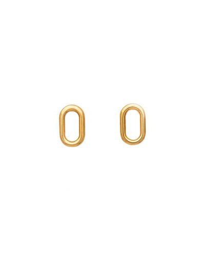 Ατσάλινα Σκουλαρίκια OVAL STUDS
