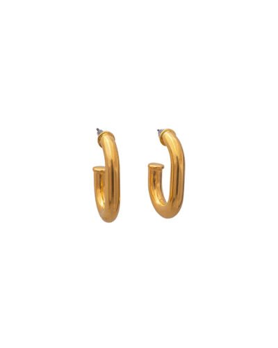 Stainless Steel Earrings  J HOOPS