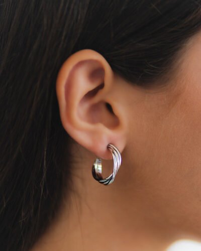 Minimal Earrings SILVER HOOPS