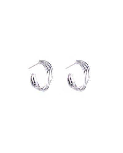 Minimal Earrings SILVER HOOPS