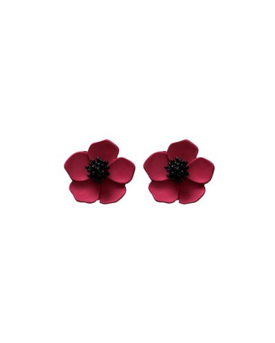 Silver 925 Pin Earrings LILY FLOWER