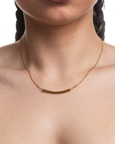Stainless Steel Necklace  GLOSSY TUBE