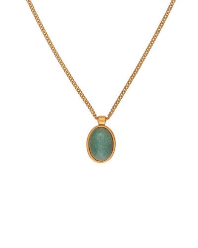 Stainless Steel Necklace  OVAL PENDANT