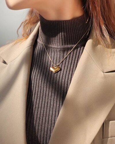 Stainless Steel Necklace  GOLDEN HEART