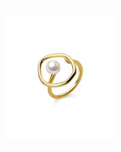 Ατσάλινο Δαχτυλίδι SIDE PEARL