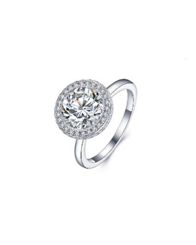 Silver 925 Ring FLOWER BLING