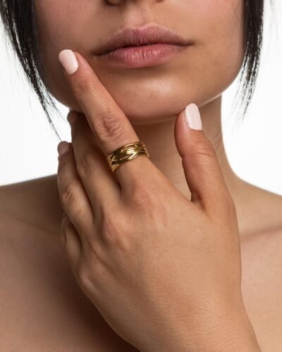 Stainless Steel Ring  LUNA