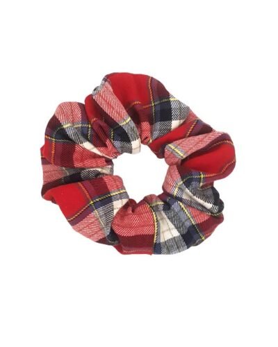 Handmade Red Tartan Scrunchie