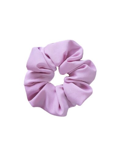 Handmade Lilac Crepe Scrunchie