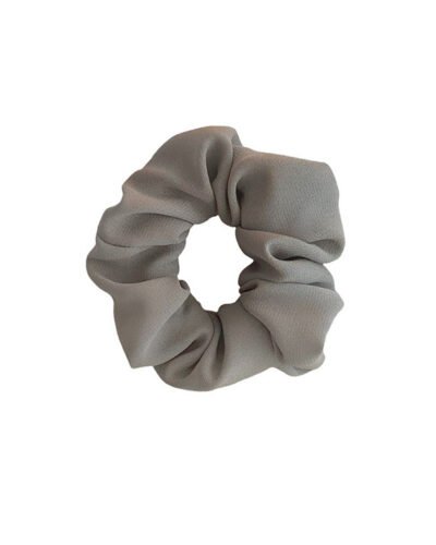 Handmade Khaki Crepe Scrunchie