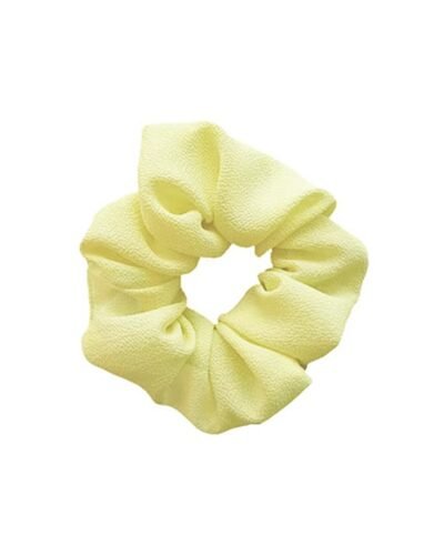 Handmade Yellow Pastel Crepe Scrunchie