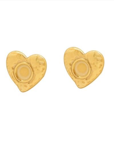Stainless Steel Gold Plated Earrings PARIS