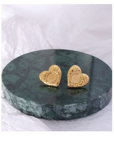 Stainless Steel Gold Plated Earrings PARIS