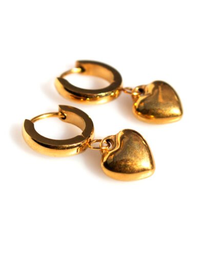 Stainless Steel Earrings  BOLD HEART