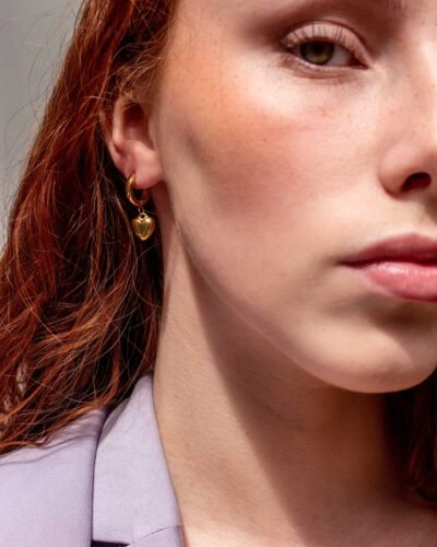 Stainless Steel Earrings  BOLD HEART