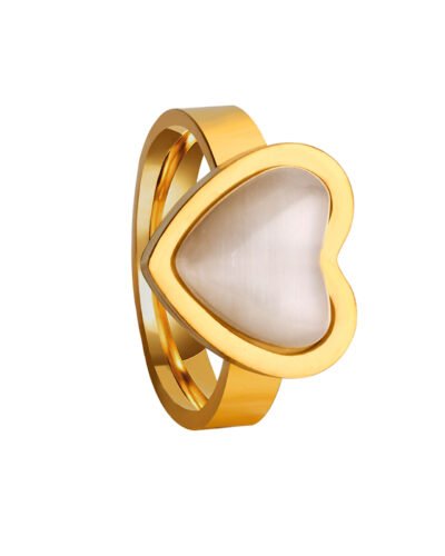 Stainless Steel Ring  BIG HEART