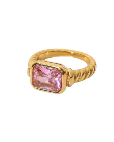 Stainless Steel Gold Plated Ring 4 SEASONS